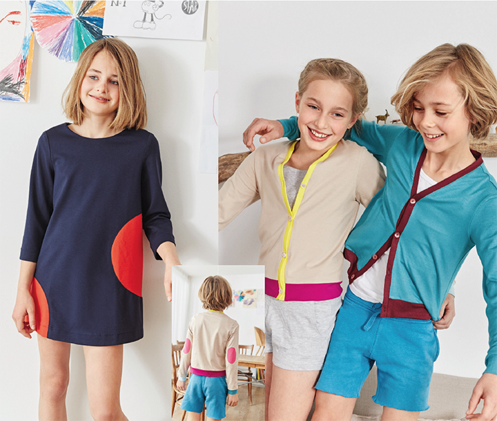 
Color-block sur jersey - Burda KIDS printemps-été 2017
